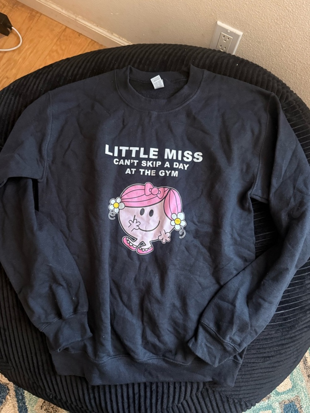 Little miss gym sweatshirt size small